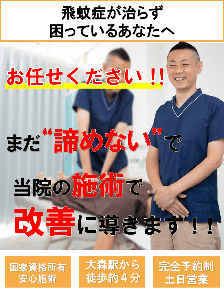 飛蚊症で困っているあなたへ